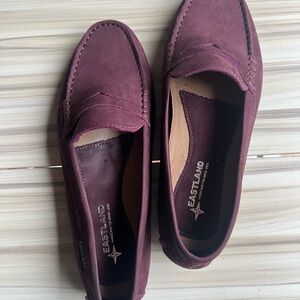 Purple penny loafers size 8